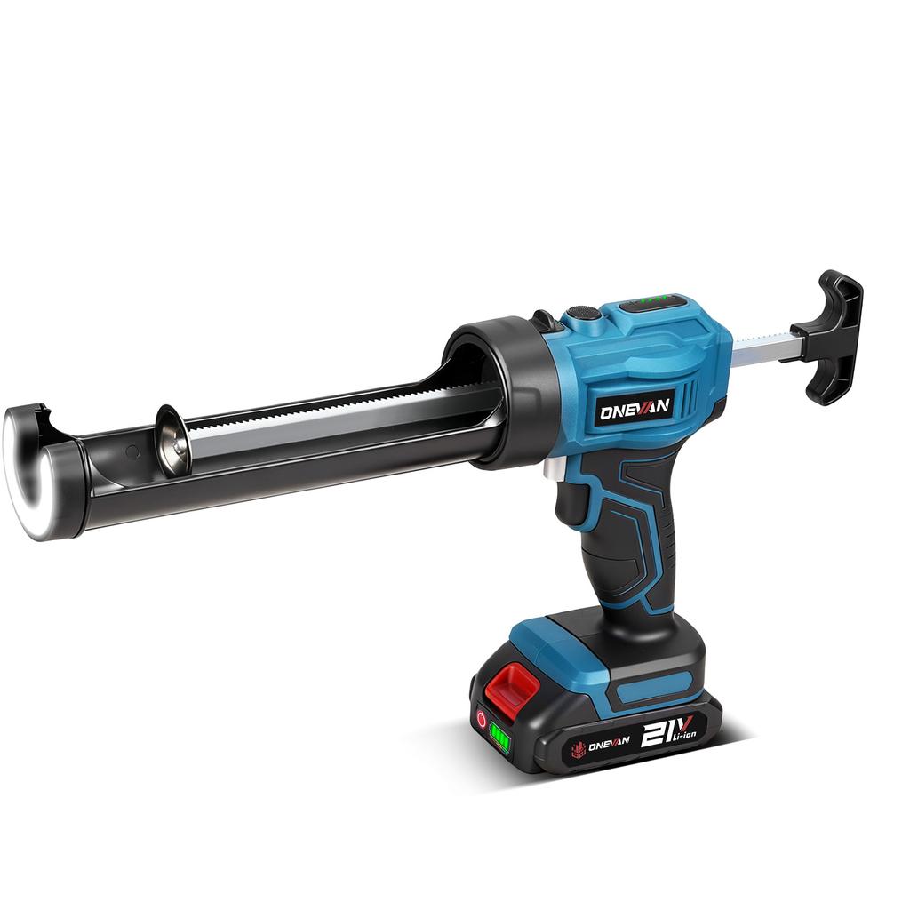 ONEVAN 4Speed Electric Caulking Gun Cordless Glue Gun Glass Hard Rubber Sealant Gun Power Tool For Makita 18v Battery Pin