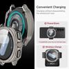 Glass+Case for Samsung Galaxy Watch 7 44/40mm Turning into Ultra 47mm Upgrade All-Around Protective Protector Cover Bumper