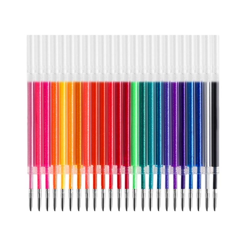Sparkling Gel Inks Refill Cartridges 1.0MM Assorted Color For Journal Planner Scrapbooking Doodling Note Taking Drawing