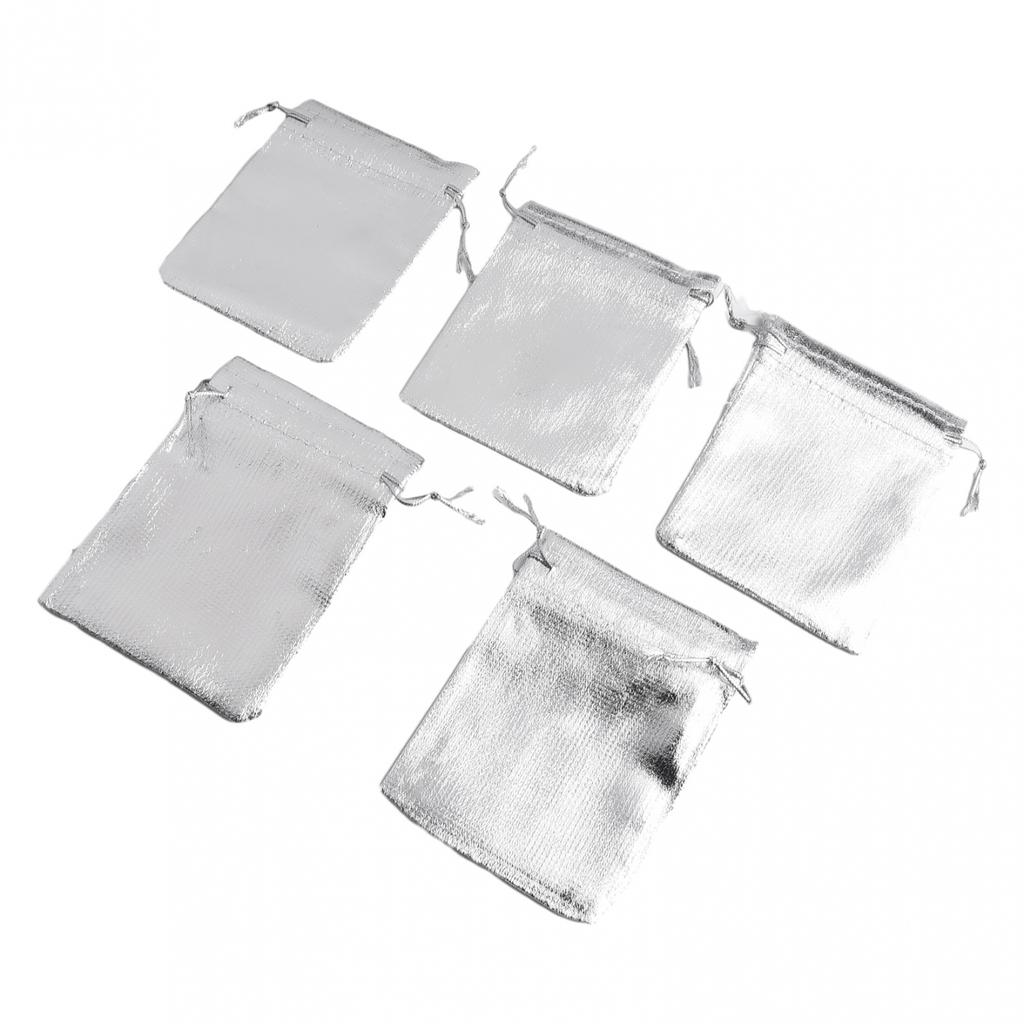 50ks Efektní organzové sáčky s kovovým leskem Perfektní pro svépomocné dárky