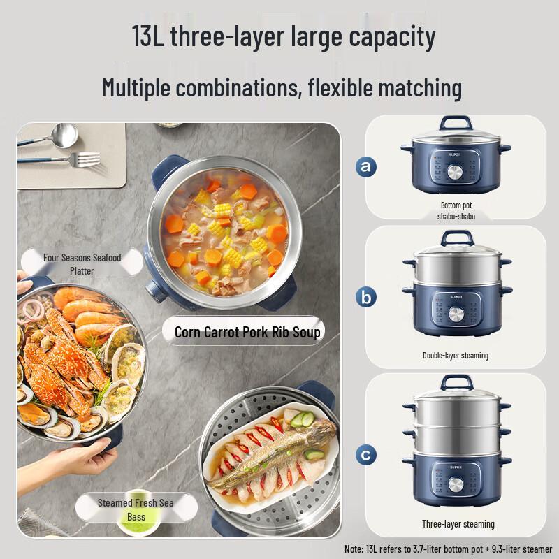 SUPOR 13L Multifunctionele Elektrische Stoomoven CN-stekker (adapter meegeleverd)