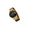 Men's Analog Chronograph Watch Gold Big Face Stainless Steel Casual Business Date Black