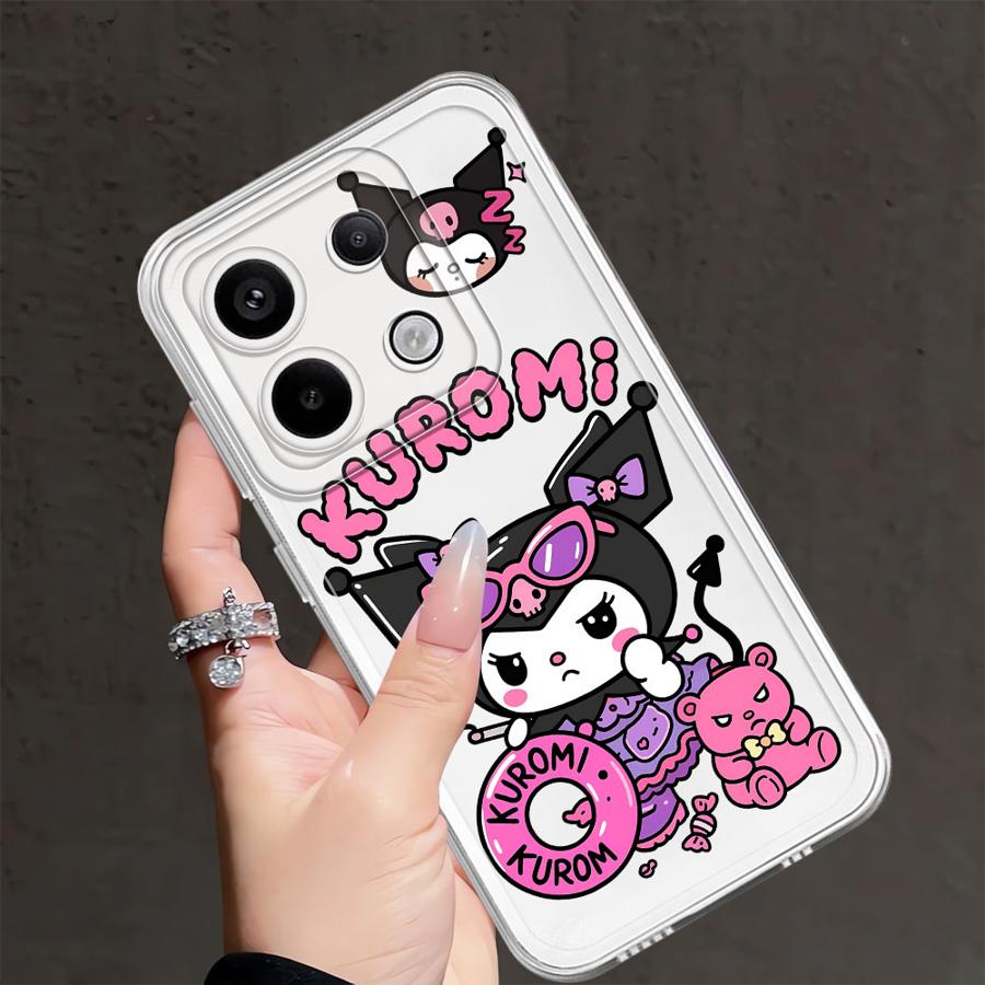 Case for Xiaomi Redmi Note 14 Pro Plus Note 13 A4 14C 10S 9 10 13C 11 12S 11S 12 Soft Phone Cover Cute Kuromi