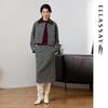 ELLASSAY 2025 Autumn Wool Blend Polo Collar Blazer