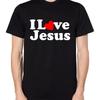 I Love Jesus T Shirt Herren Daunisex Oberteil Vintage Breathable Slightly Soft Top For Everyday Wear Stylish Comfortable