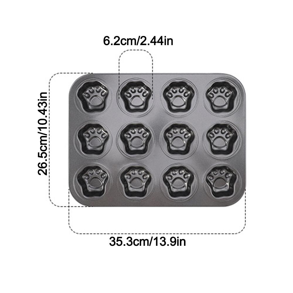 6/12 Cavity Cake Mold Non Stick Baking Mold Cute Biscuit Candy Mould  Kitchen Bakeware
