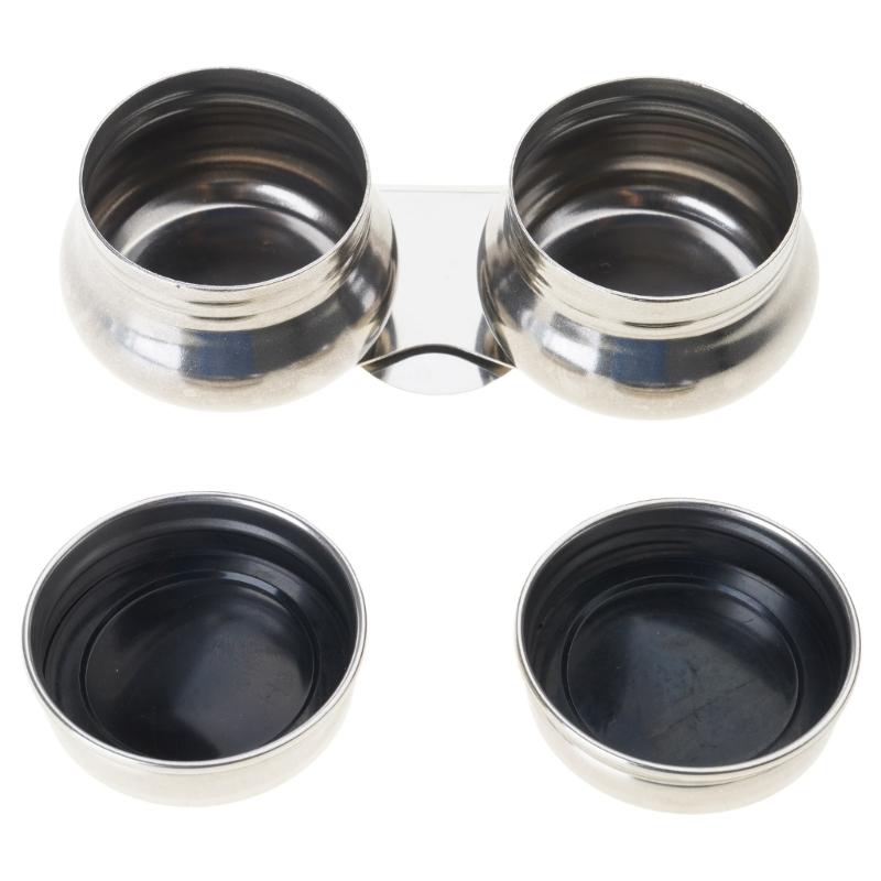 Double Dipper Palette Cup with Lid and Clip Oil Painting Palette Cup Large Mouth Oil Paint Pots Container Art Suppllies
