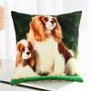45x45cm Puppy Cat Dog Printed Cushion Cover Short Plush Living Room Sofa Christmas Home Decoration