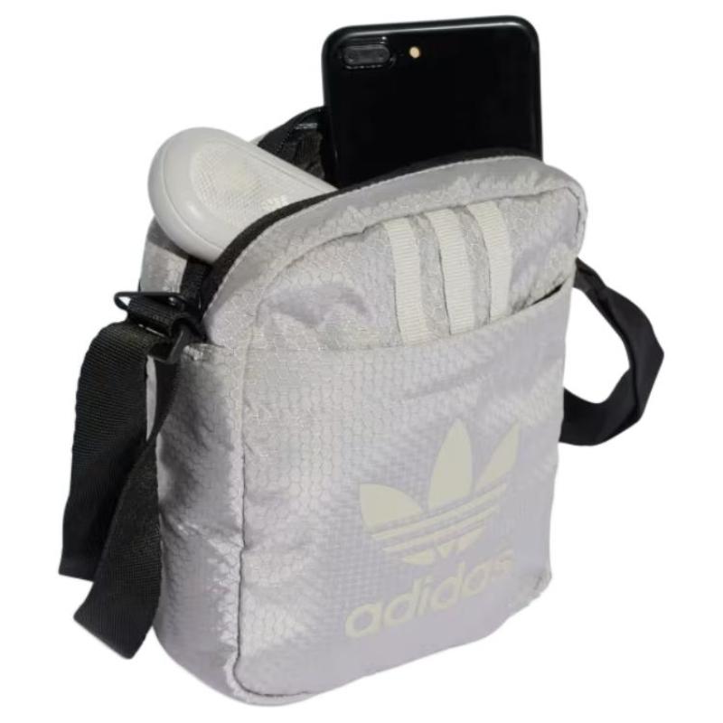 adidas Originals Recycled Polyester Crossbody Bag Men's Gray Adidas JJ1989