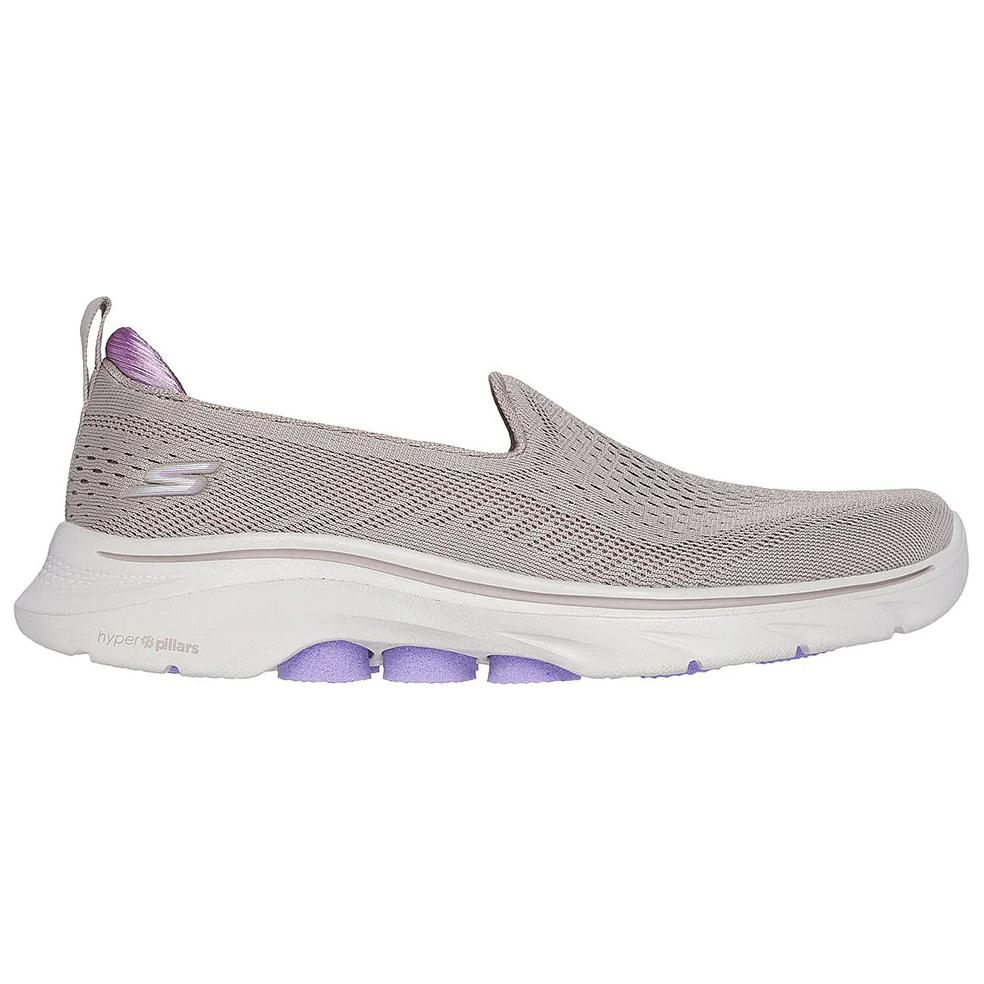 Skechers Go Walk 7 Codzienny Komfort Niskie Buty Lifestyle Damskie Trampki Szare 125208-TPLV
