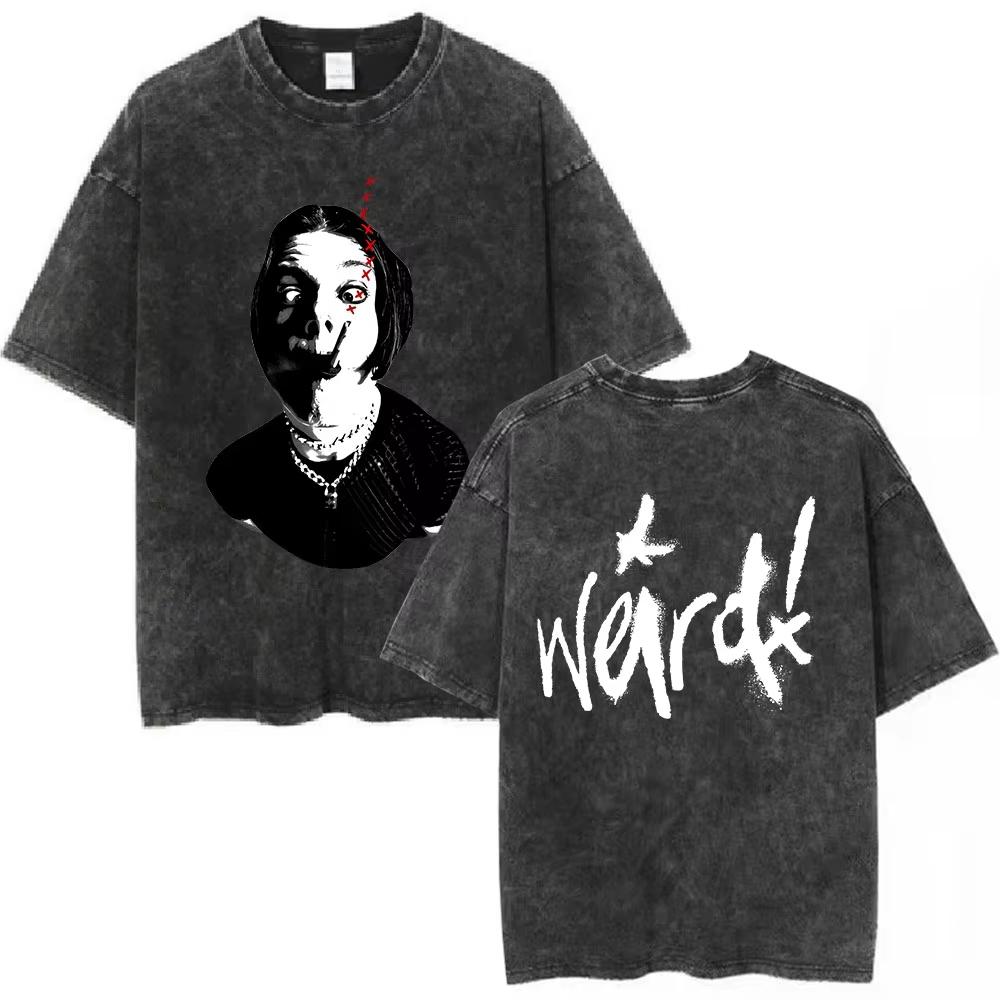 Washed Vintage Singer Yungblud IDOLS Album Merch Tshirt Men Women Clothing Fashion Short Sleeve Cotton Casual Oversized T Shirt