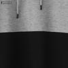 ZANZEA Women Hoodies Casual Long Sleeve Patchwork Pullover Hooded Sweatshirts