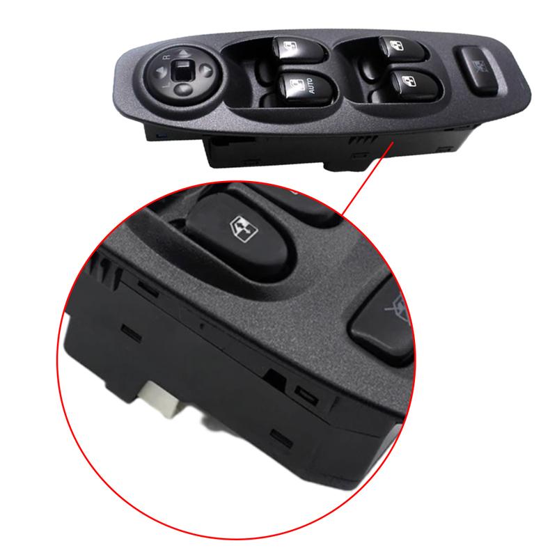 1Pcs Car Window Lift Switch For Hyundai Accent 2002-2006 93570-25300 14P 12V DC Black ABS High-quality Material Auto Parts