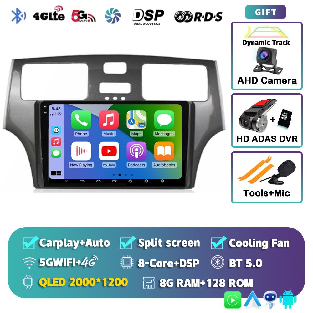 Radio samochodowe Android 14 Carplay Auto dla Lexus ES300 ES330 XV30 ES250 2001 2002 2003 2004 2005 2006 Odtwarzacz multimedialny Stereo 4G DSP