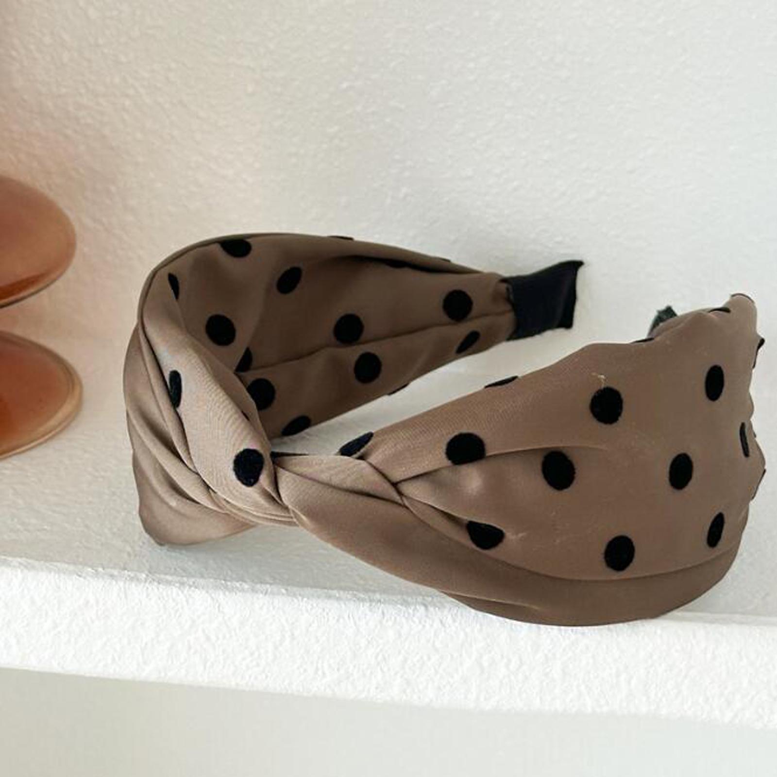 

PROLY Новая Модная Повязка На Голову Для Женщин Широкая Боковая Центральный Бант Головной Убор Классический Точечный Тюрбан Для Девочек Путешествия Вечеринка Аксессуары Для Волос