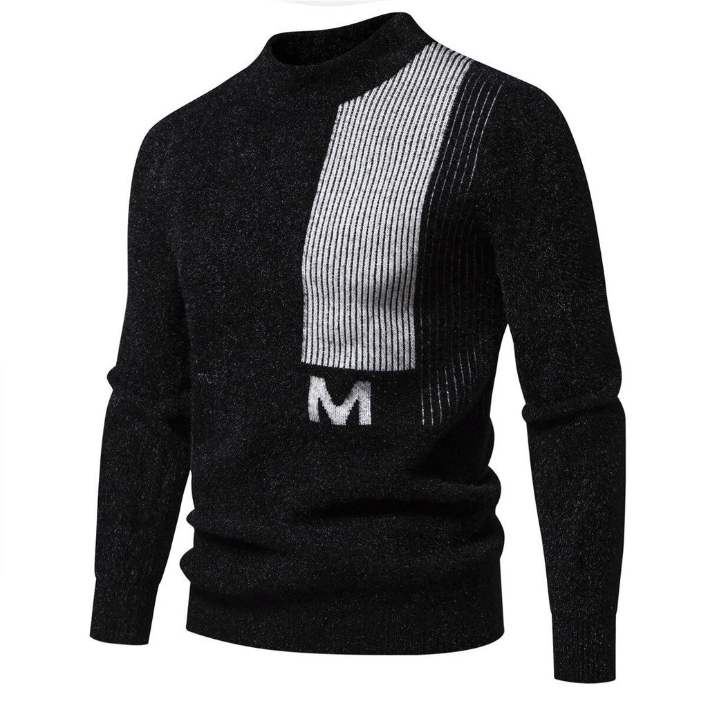 Hot sale direct supply autumn and winter new casual crew neck sweater base knitted sweater sweater