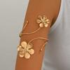 Bohemia Style Open Arm Bangle Floral Armband Fashion Flower Bracelet  Party