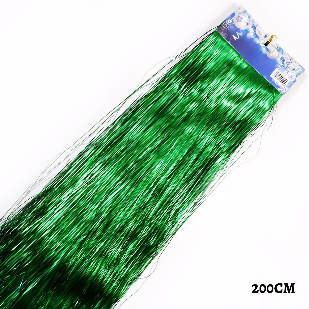 2M Flerfarger Metallisk Folie Tinsel Frynsegardindør Regnfestival Bryllupsdekorasjon Bursdagsfest Bakgrunn Fotorekvisitter