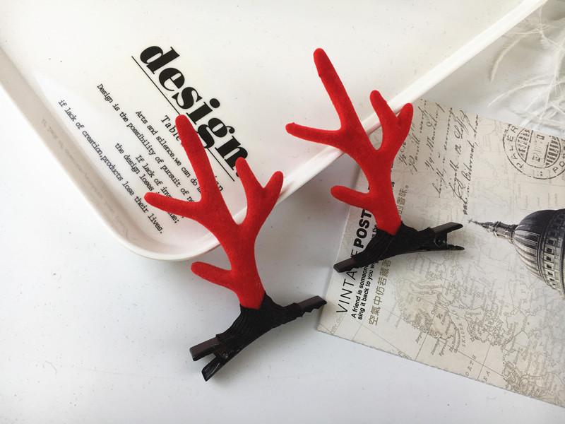 

Christmas Mori Girl Antler Headpiece: Cute Reindeer Hair Clip Accessory for Photo Studio & Fawn-Themed Performances