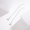Beautiful Mermaid Micro-zircon Temperament Tassel Mid-length Fashionable Ear Wire Earrings