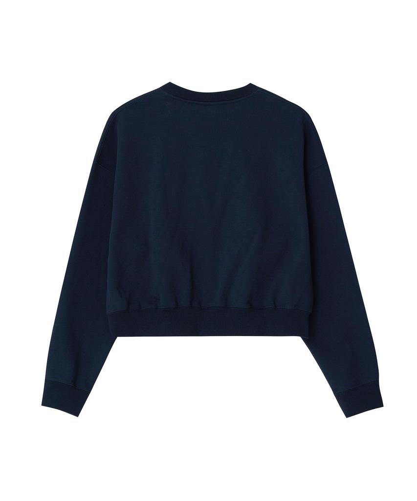 LEE Women Kansas Boucle Logo Sweatshirt Navy