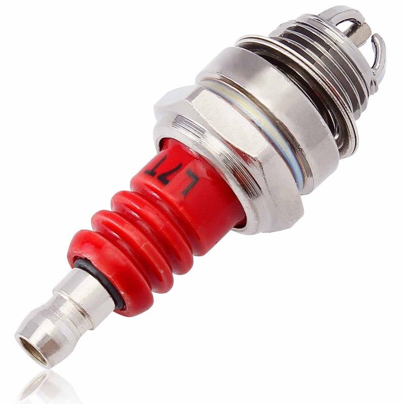 5 Pcs 3 Electrode Spark Plug L7T 3c 4c 47cc 49cc 2-Stroke Mini Pocket Bike ATV Quad Scooter Trimmer Blower Chaaw Strimmer
