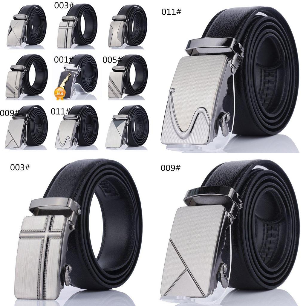 Belt 1pcs Men Imitation Leather Black Steel With