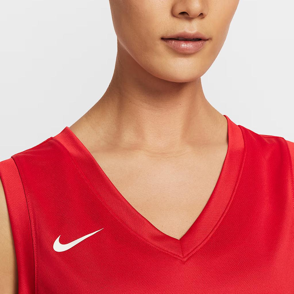 Nike Dri-Fit Elite Power Comfortable Fashionable Versatile Solid Color Basketball Vest Women Tops Team-Crimson IM9814-694