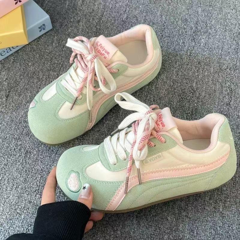 Summer niche thick-soled women's little white shoes, new campus versatile casual leather board shoes