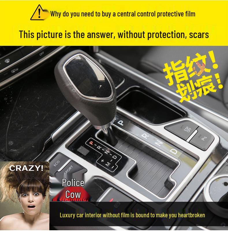 TPU Protective Film for Geely Jiaji, Borui, Dihao GL/GS, Xingyue Interior Console & Gear Shift