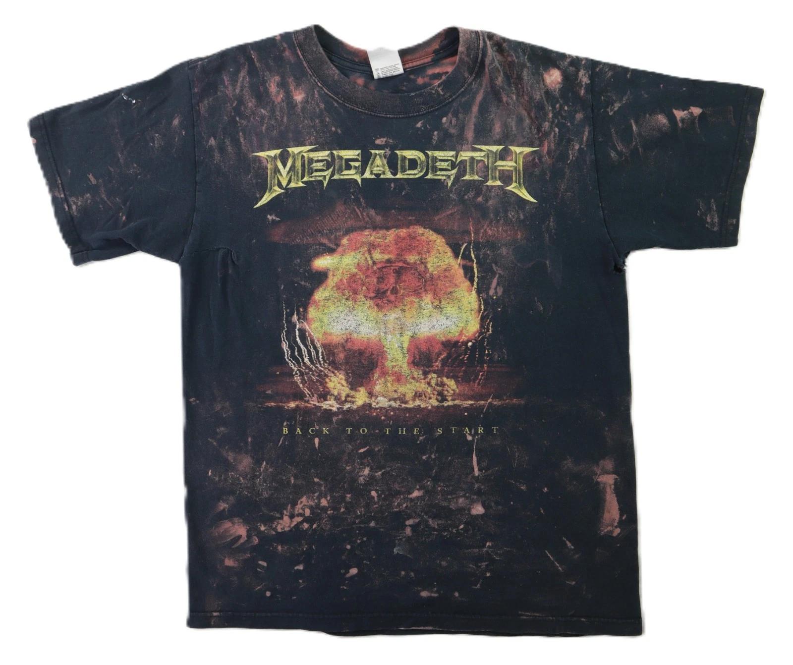 Vintage Y2K 2005 US M Black MEGADETH Back To The Start Tour T Shirt 3XL