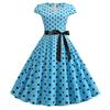 QICED Fashion Summer Spring Short Sleeve V-Neck Casual Dresses