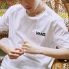 Vans Smiley Face Light Bulb Logo Printed American Vintage Crew Neck Short Sleeve T-Shirt Unisex Tops White VN000909WHT