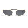 Glasses Metal Sharp Corner Cat-Eye Model Popular Personality Sunglasses Men'S Sunglasses Women'S New
