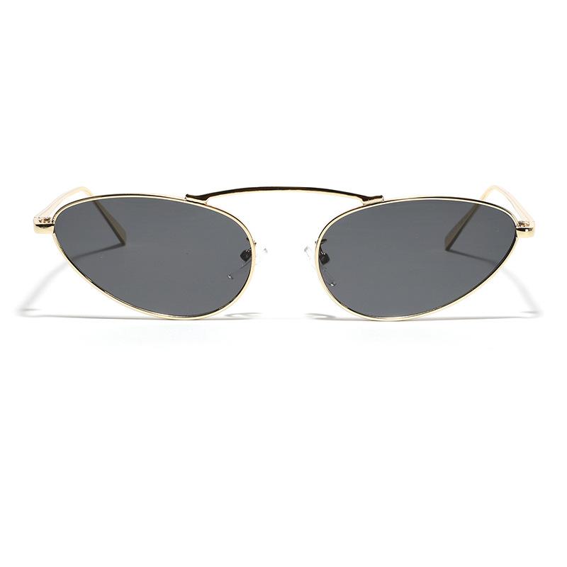 Glasses Metal Sharp Corner Cat-Eye Model Popular Personality Sunglasses Men'S Sunglasses Women'S New