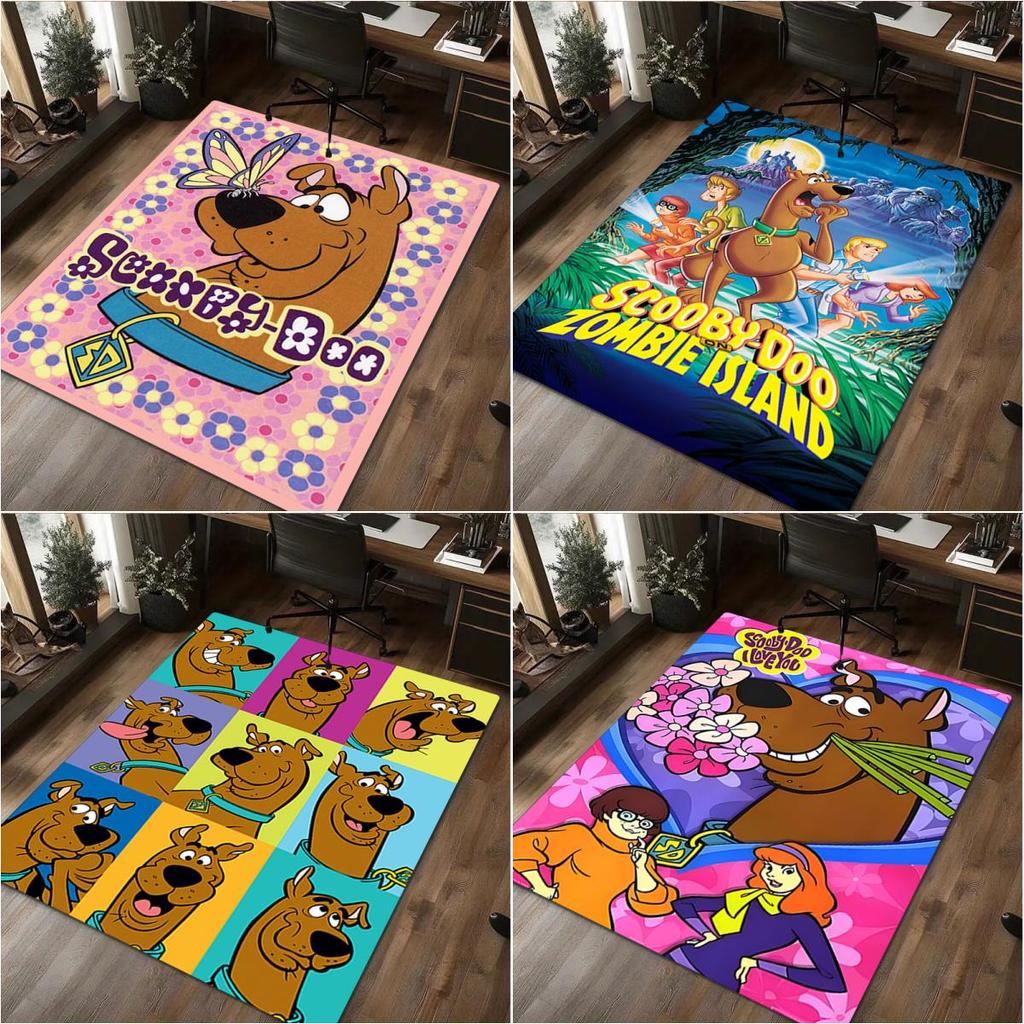 1Pc Scooby Print Rug - Home Decoration Carpet For Living Room Bedroom Flooring Computer Chair Area Rug