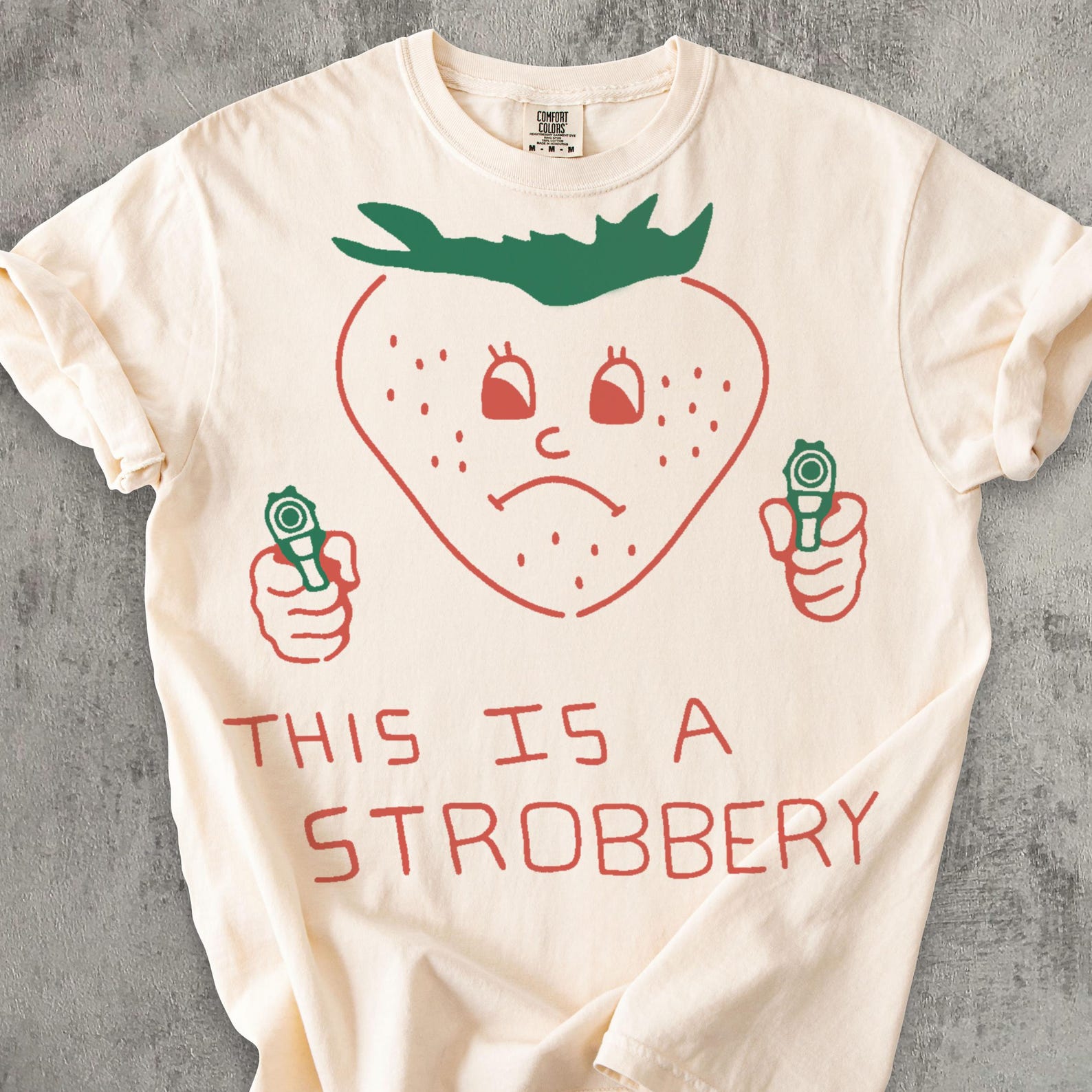 This is Strobbery Funny T shirt, Retro Strawberry Shirt, Vintage Graphic Tee, Ironic Food Tees , Weird Shirts, Comfort Colors, Unisex Cotton 4XL