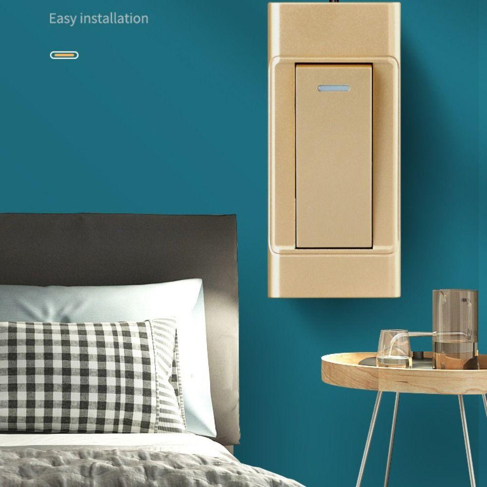 1 Gang 1 Way Surface-mounted Control Switch 2 Gang 2 Way Small Switch Dual Control Switch Bedside