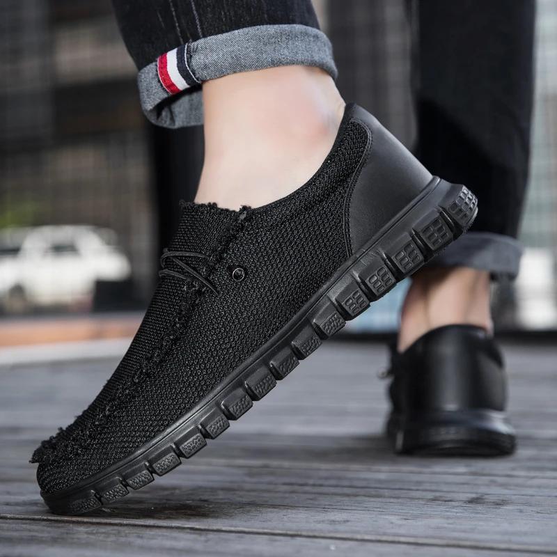 Fashion Fujeak Fashion Lightweight Loafers Plus Size Comfortable Flat Shoes for Men Non-slip Outdoor Jogging Footwear Fitness Sneakers