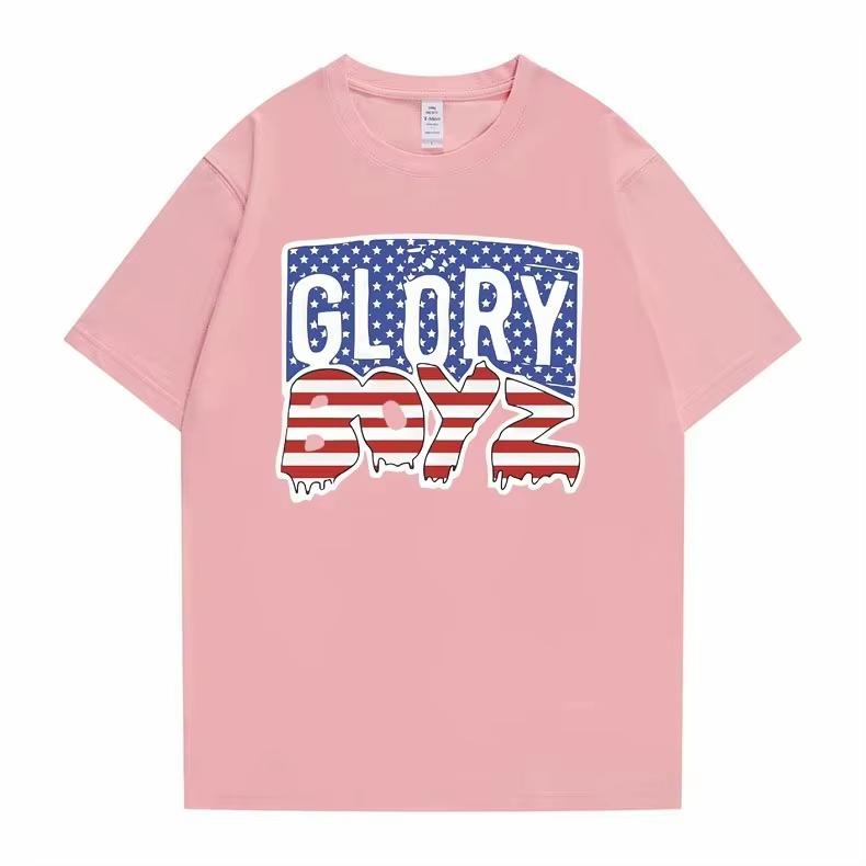 Rapper Chief Keef Glory Boyz 100% Baumwolle Herrenhemd Rundhals Grafik Kurzarm Damen Vintage Hip Hop Y2k T-Shirt Tops