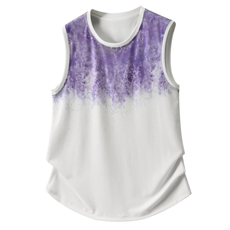 

Men s Plus Size Tie-Dye Gradient Tank Top, Breathable Waffle Knit Sleeveless Shirt (5XL-11XL) 11XL(145kg-155kg)