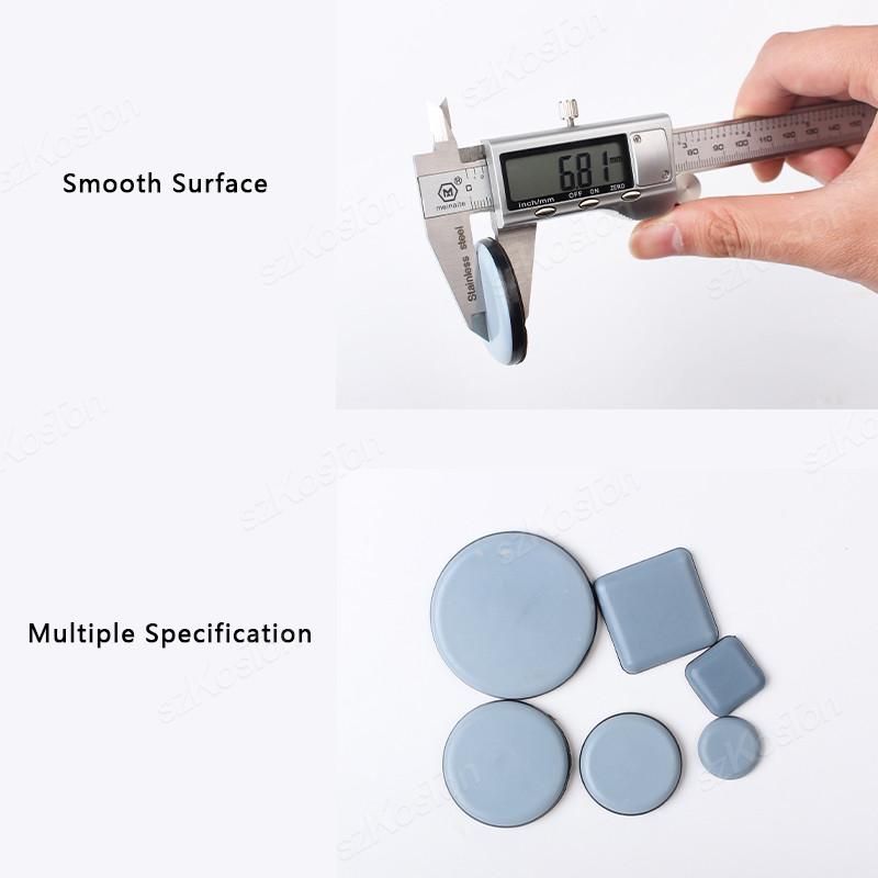 4Pcs Self-Adhesive Furniture Glides Stick-on Chair Leg Slider Bumper Pad Floor Protector for Table Sofa Carpet Tile Hardwood