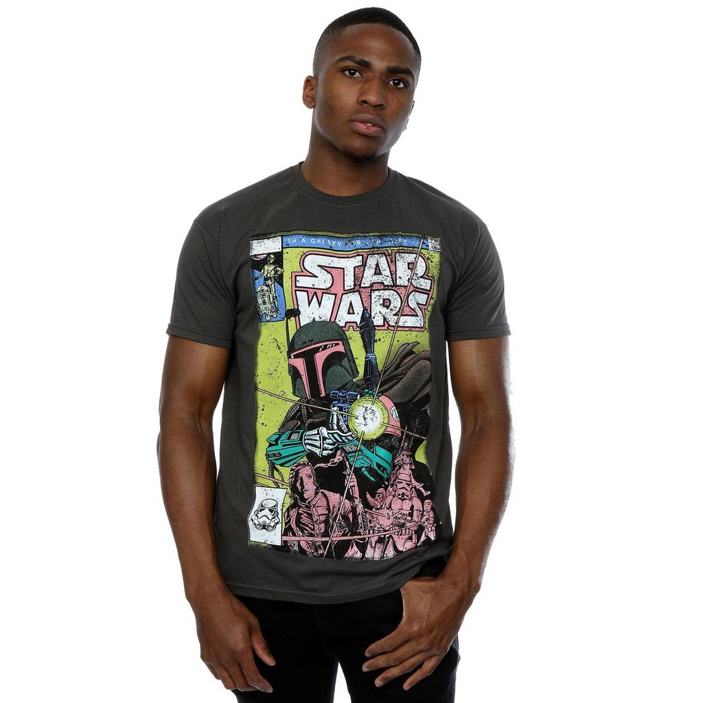 Star Wars Mens Boba Fett Comic T-Shirt