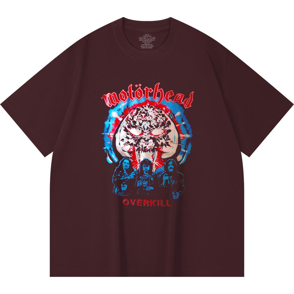 230 Gsm 100% Cotton Heavy Metal T-Shirt Rock Band Popular Music Print Unisex Heavy Cotton T Shirt