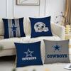 D-Dallas C-Cowboys Kissenbezug Modischer quadratischer Kissenbezug Schlafzimmer Sofa Zimmer Dekoration Freizeitkissenbezug