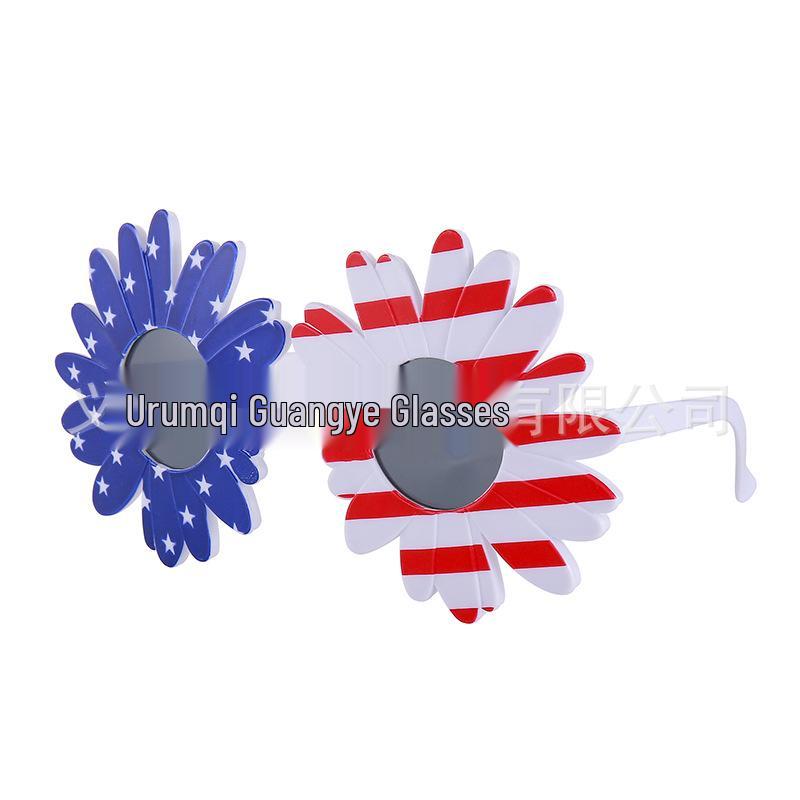 American Flag Peace Sign Glasses - Cross-Border Party & World Cup Decoration for Independence Day