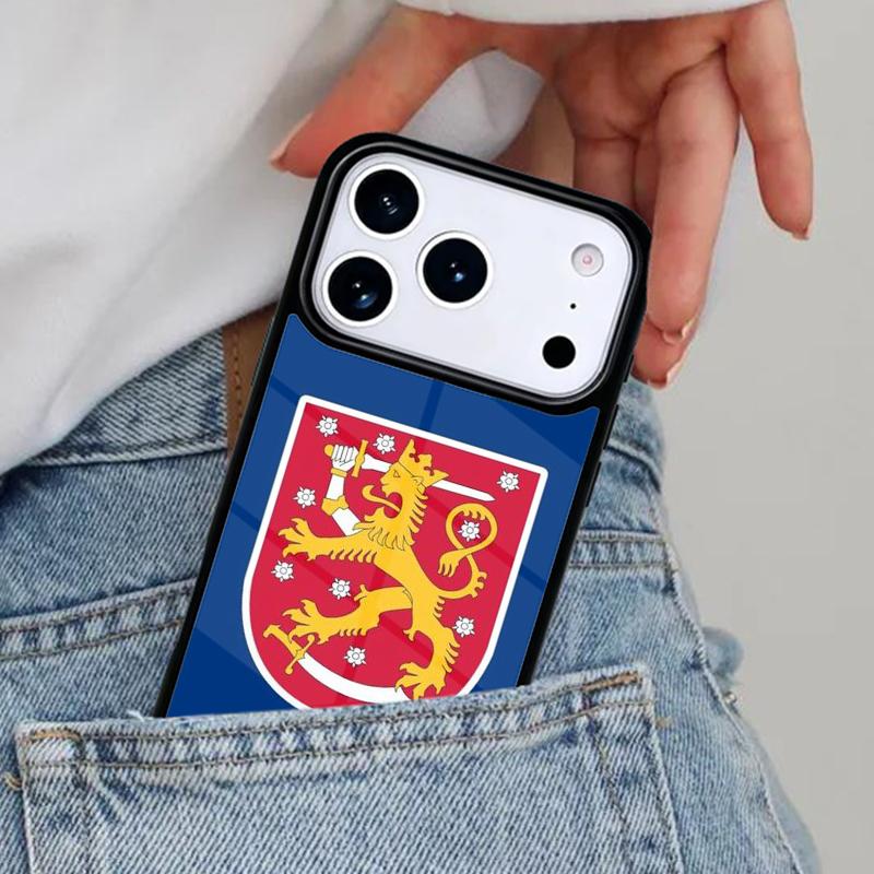 Finland Flag Phone Case for iPhone 16e 15 14 13 12 17 Pro Max Plus Air 17pro Cover Coque