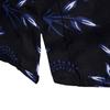 Men Shirt Leaf Print Single-breasted Streetwear Slim-fitting Buttoned Shirt for Spring Summer Autumn Winter