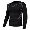Men Workout Sweatshirt Tight Long Sleeve Quick Dry Shirt Sports Outdoor Running Fitness Clothing