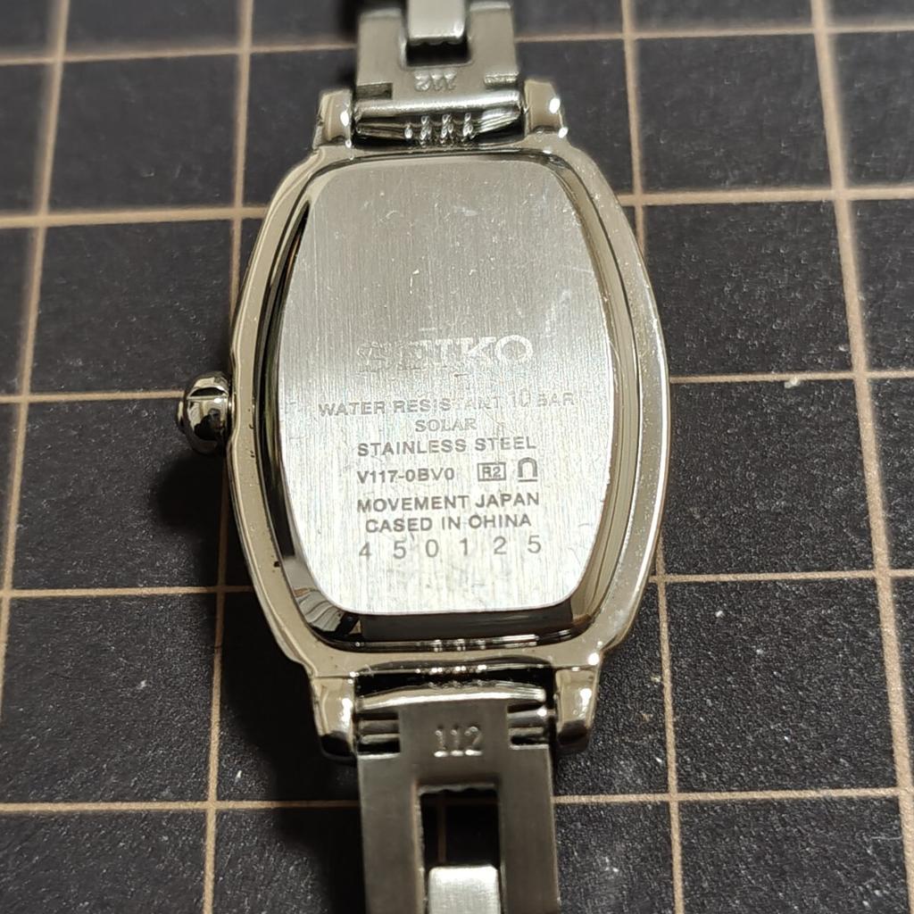 SEIKO TISSE Tonneau Ladies Solar Watch Code [Working Condition] (Management K26)
